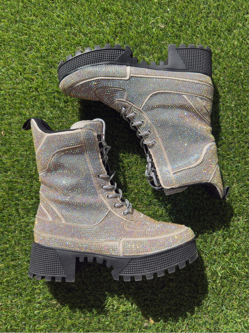 Cape Robbin Kingston Holographic Rhinestone Boots